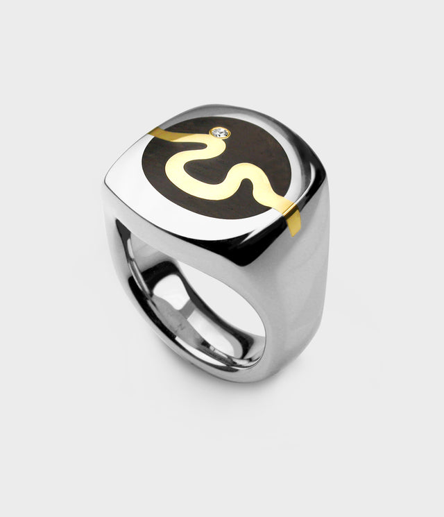 London Oak River Ring by Stephen Einhorn